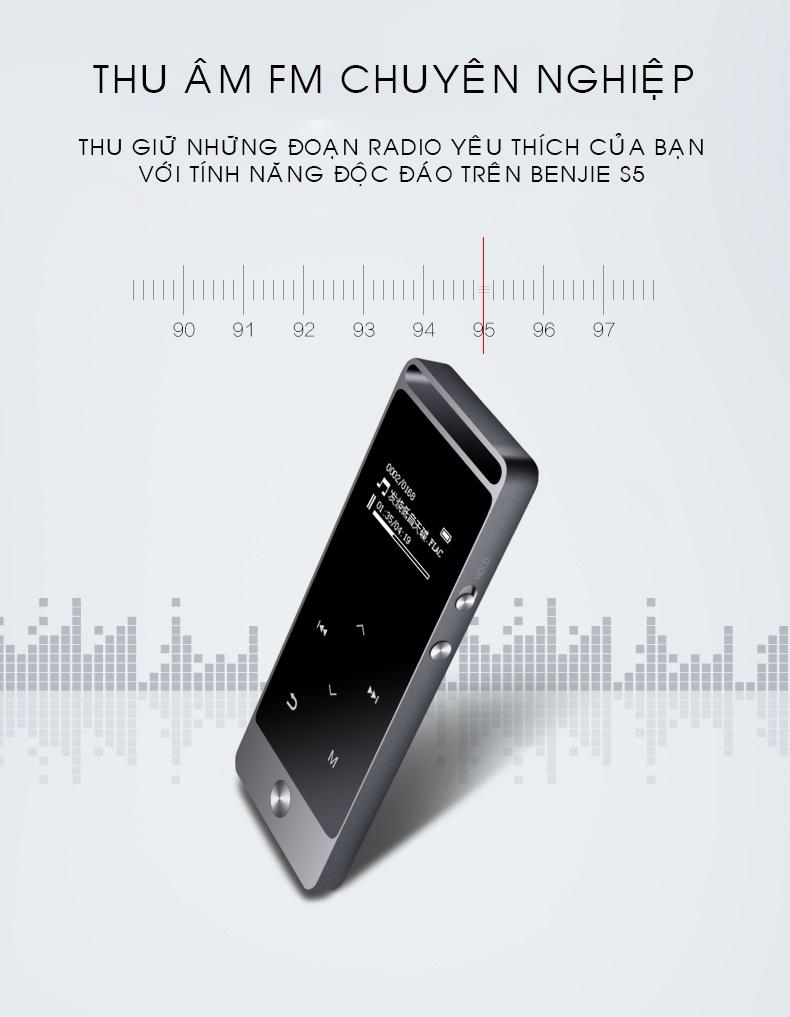 Máy Nghe Nhạc Benjie S5 Bluetooth