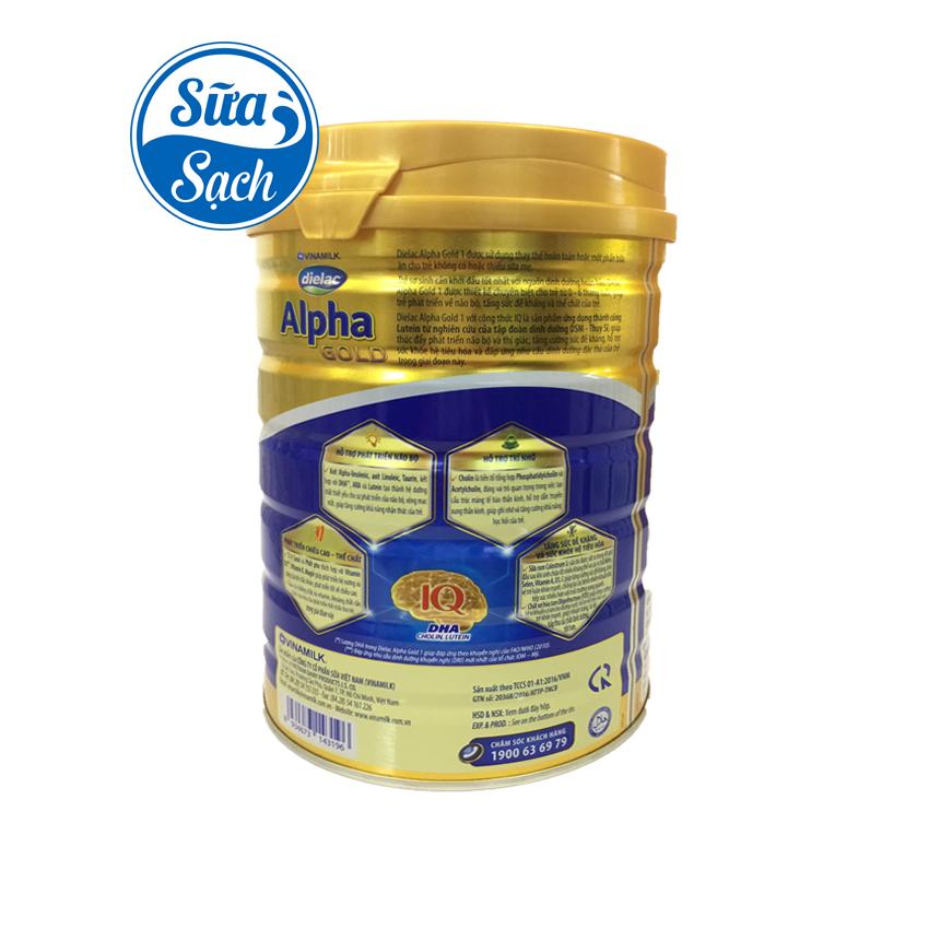 Sữa bột Dielac Alpha Gold 1 lon 900g