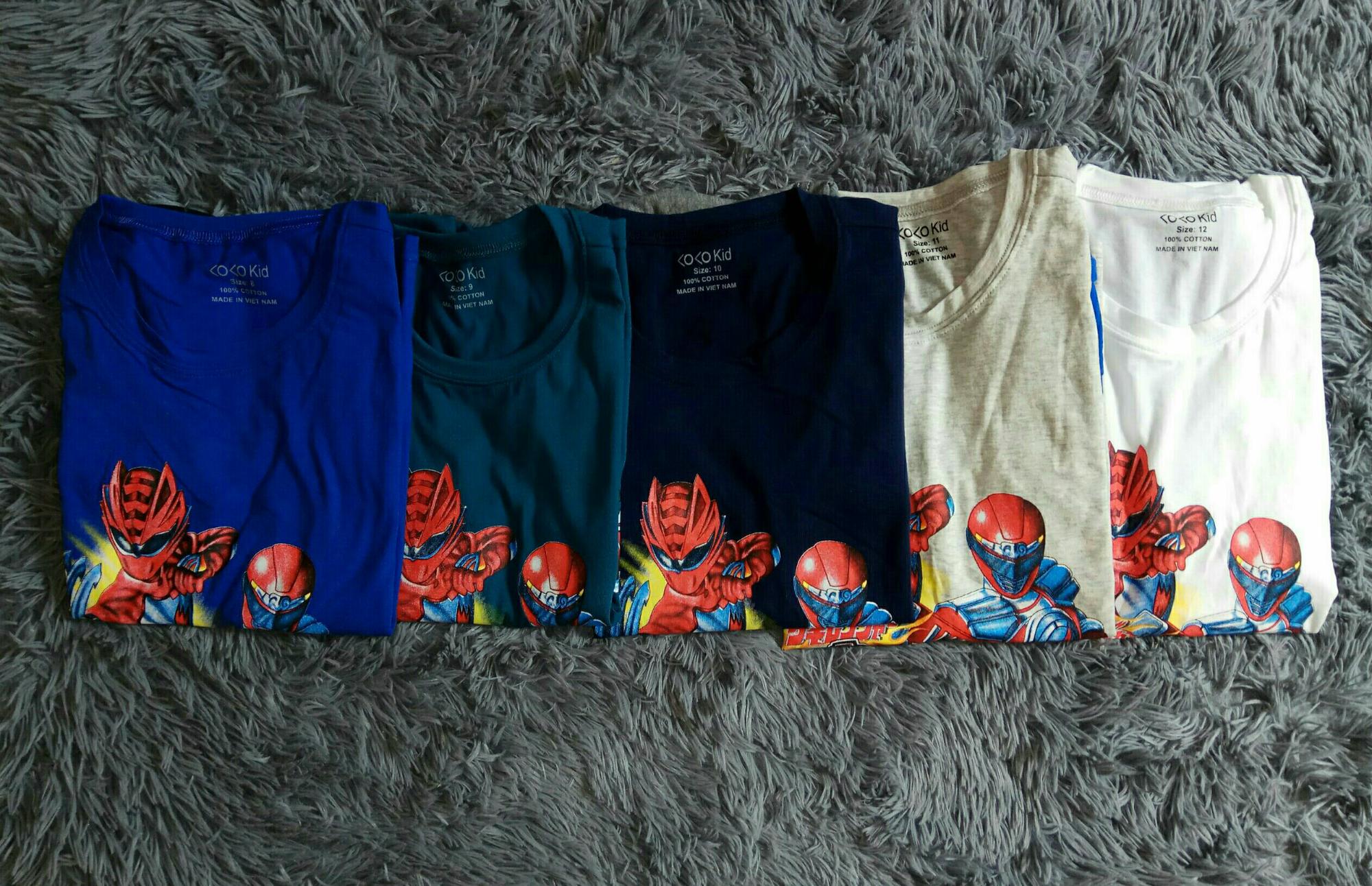 [HCM]Bộ thun bé trai siêu nhân Gao