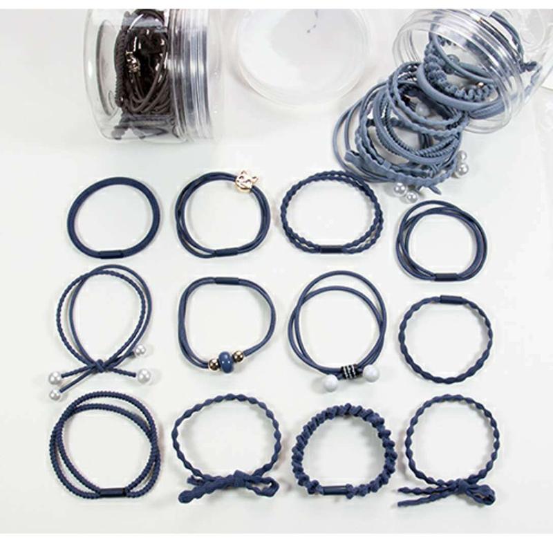 Set chun tóc, cột tóc, dây chun, phụ kiện tóc Hàn Quốc 12 mẫu  GTT1651