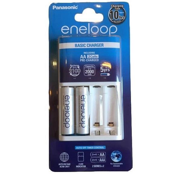 Máy sạc pin Panasonic Eneloop BQ-CC51E kèm 2 pin sạc AA 