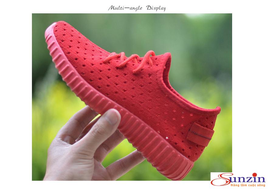 Giày sneaker nữ thoáng chân TVC2 (đỏ)