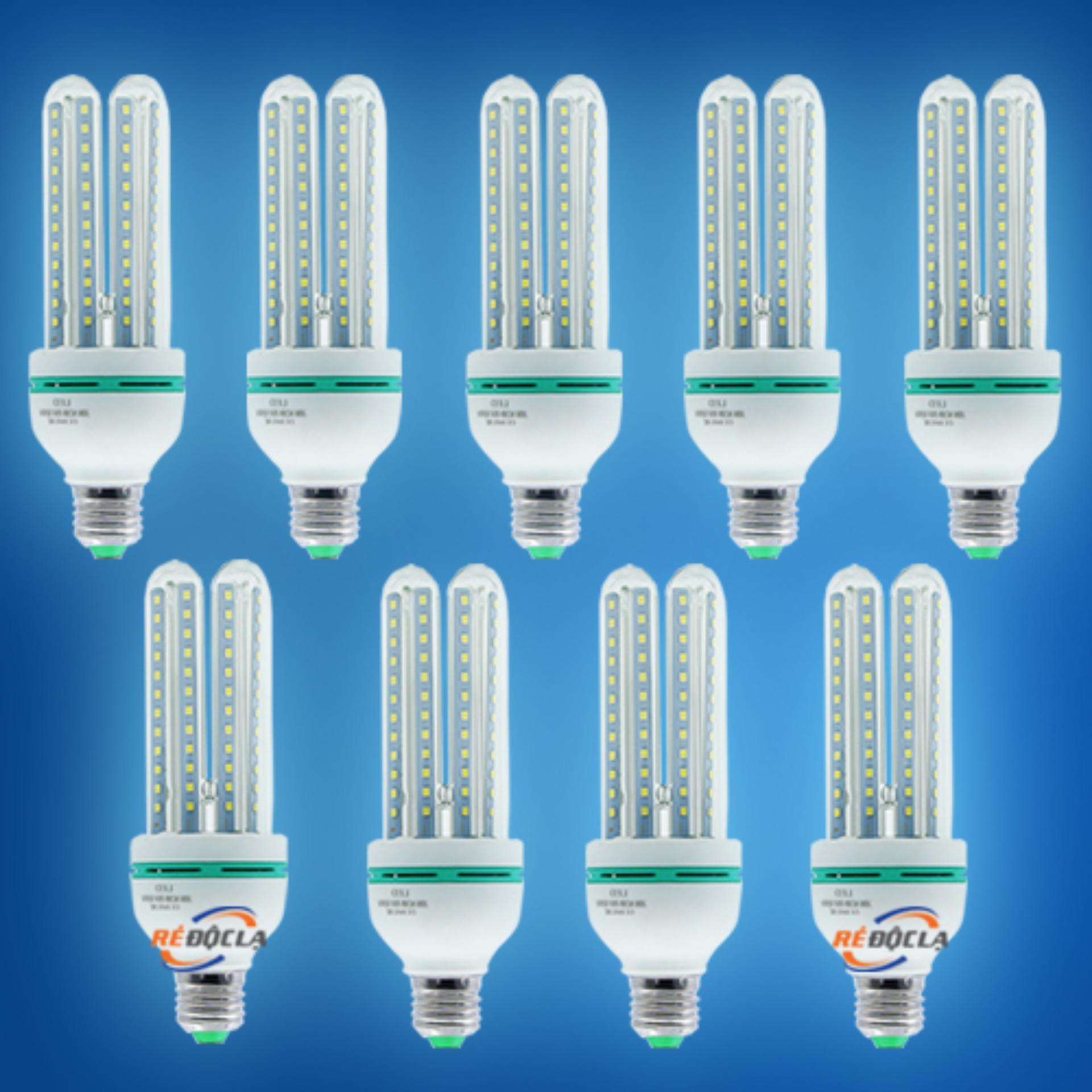 Bộ 9 Bóng Đèn LED U 16W (Ánh sáng trắng)