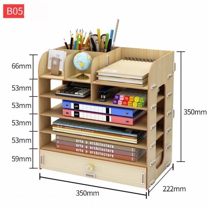 Kệ sách gỗ mini để bàn B05
