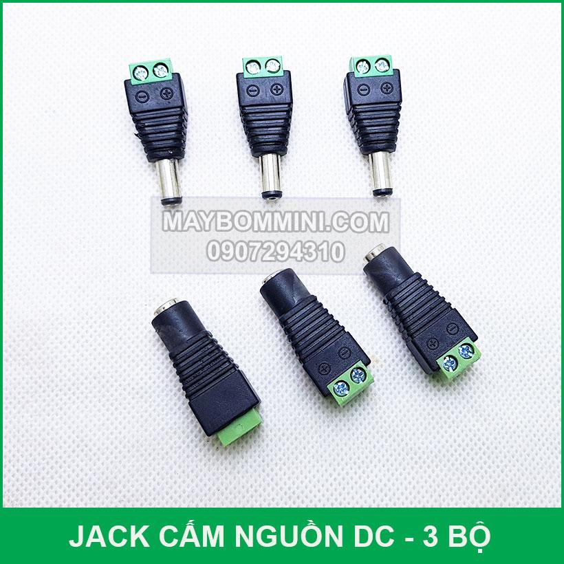 [HCM]Jack cấm nguồn điện DC đực cái - 3 bộ đưc cái