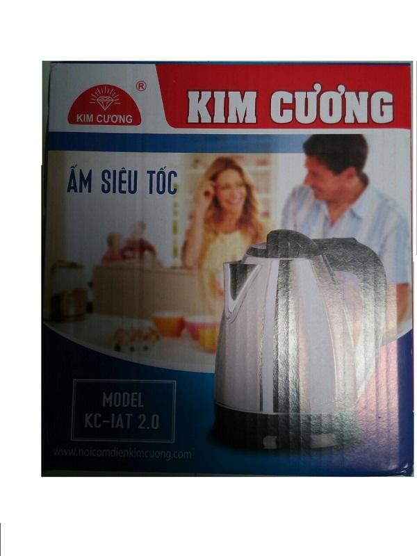 [HCM]Ấm đun nước siêu tốc inox KIM CƯƠNG