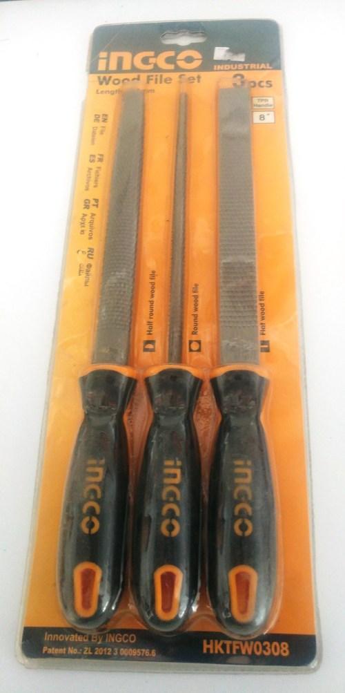 Bộ giũa gỗ 3 chi tiết INGCO HKTFW0308 (dài 20cm)