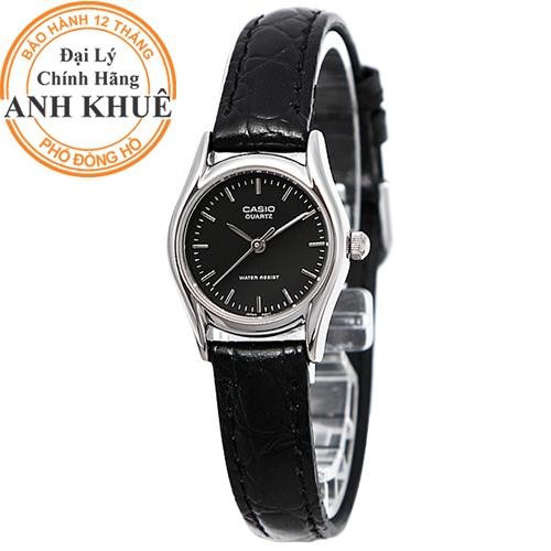 Đồng hồ nữ dây da Casio Anh Khuê LTP-1094E-1ARDF