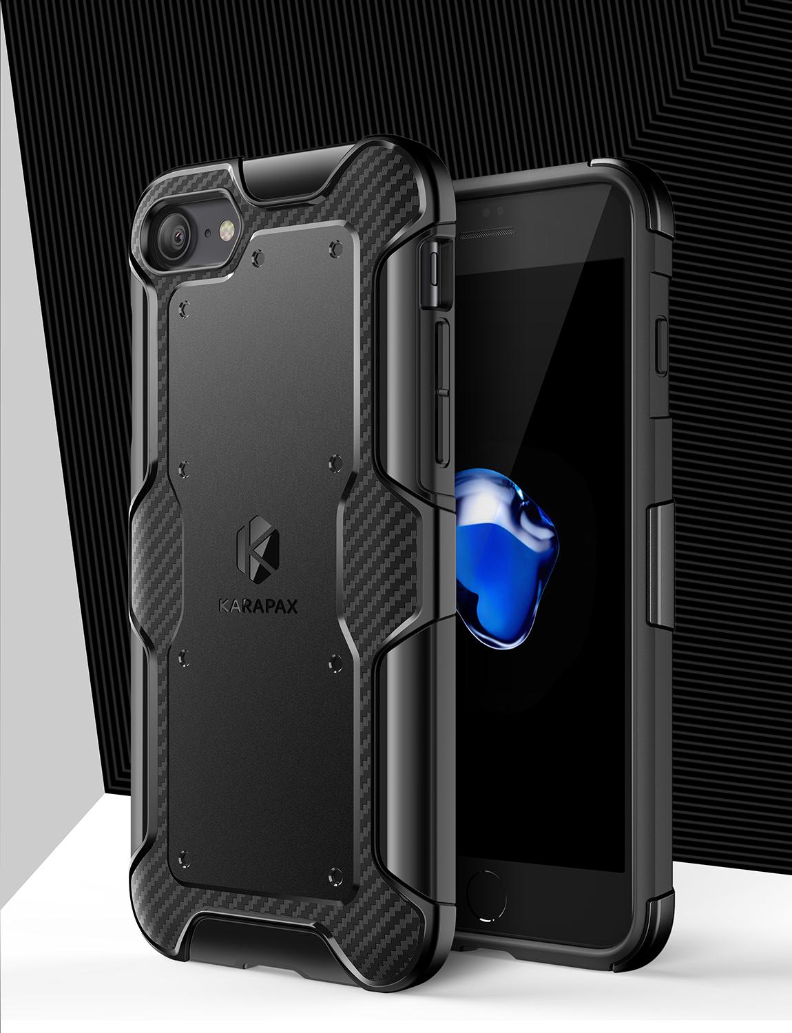 Ốp lưng Anker KARAPAX Shield+ cho iPhone 7/8 - Black