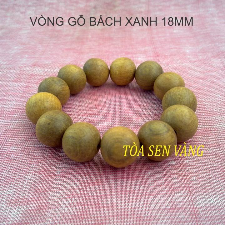 Vòng tay gỗ bách xanh 18mm