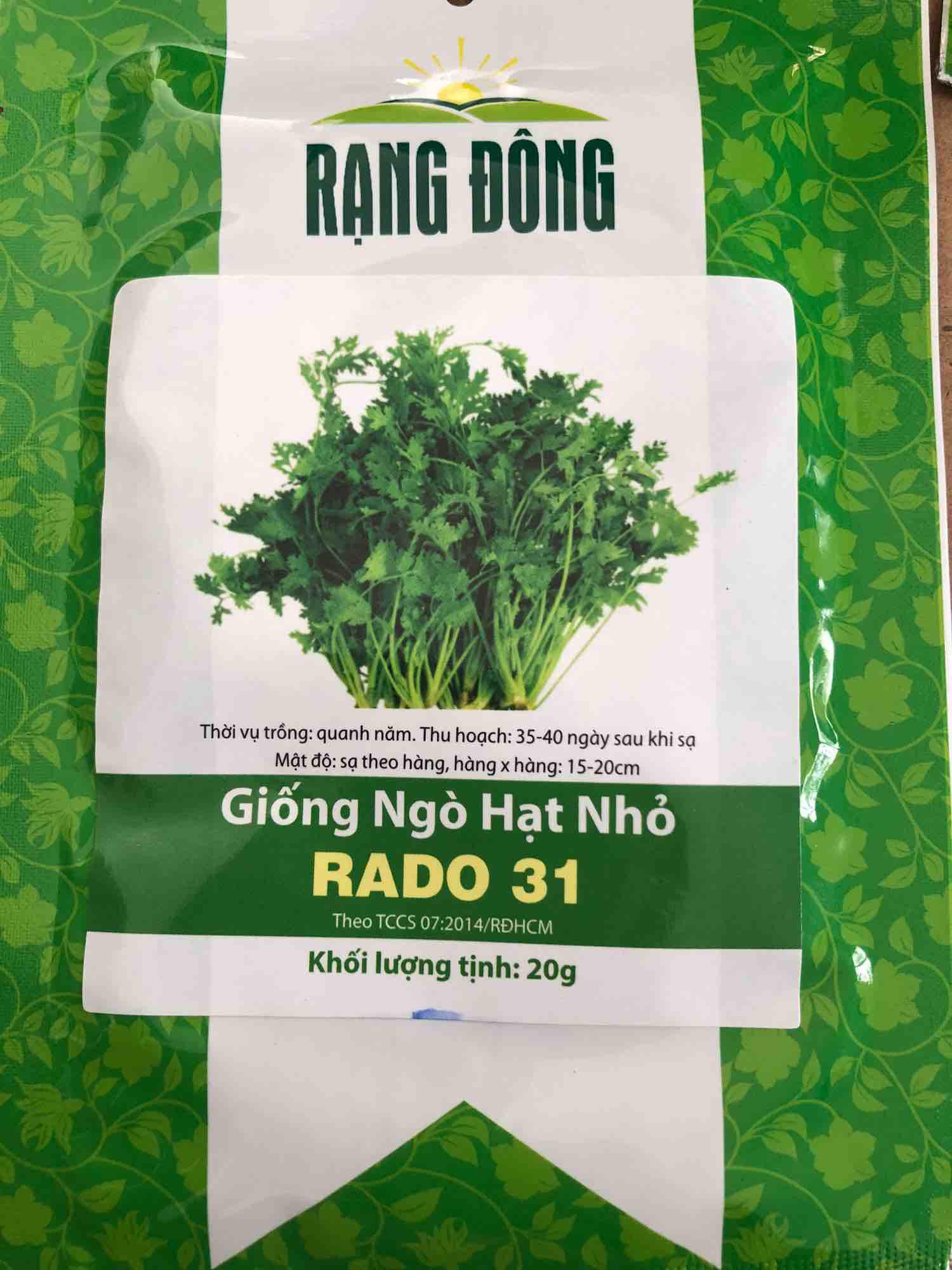 Giống Ngò Hạt Nhỏ - HẠT GIỐNG RAU THƠM