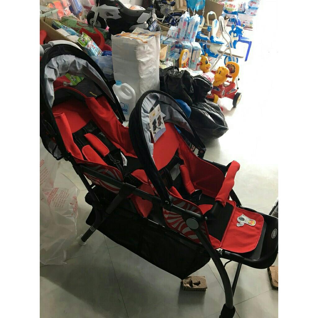 Xe đẩy đôi dọc Baobaohao 705 (ghế trước ghế sau)