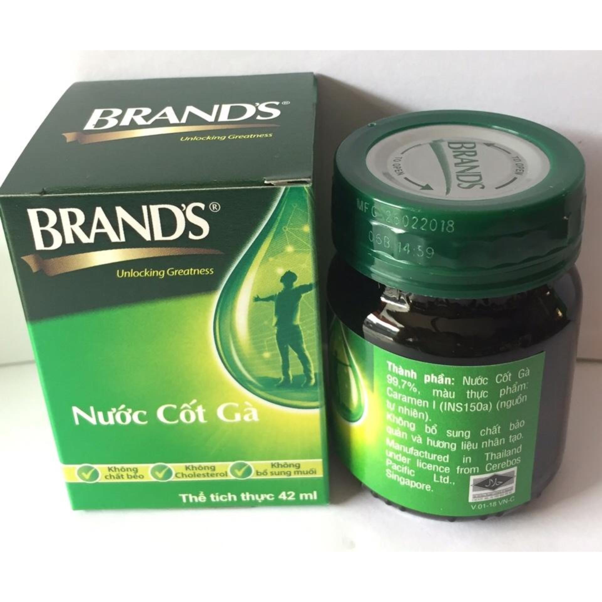 Combo 06 Hủ Nước cốt gà Brands lọ 42ml