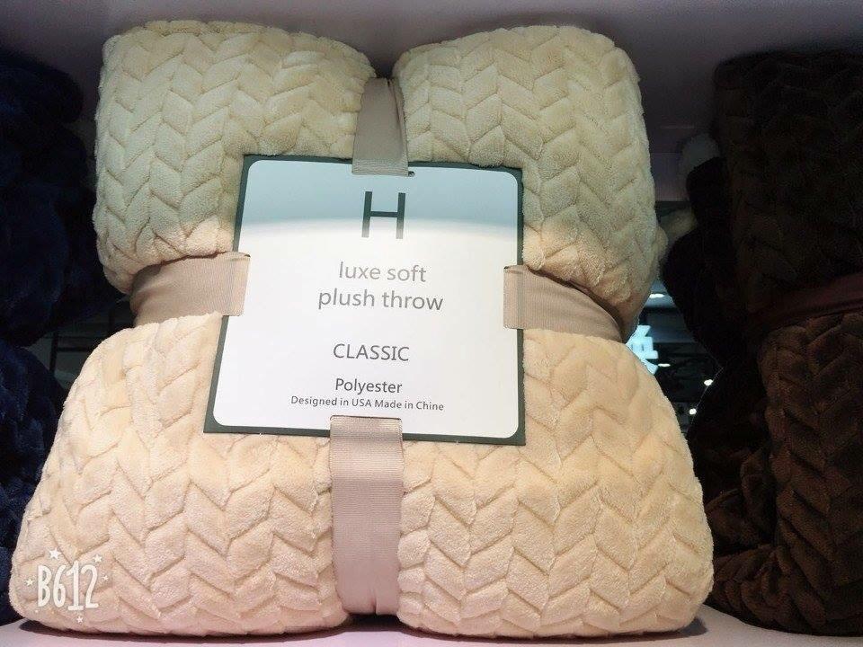 Chăn lông cừu sóng Luxury Classic hàng xuất Mỹ - Kmart