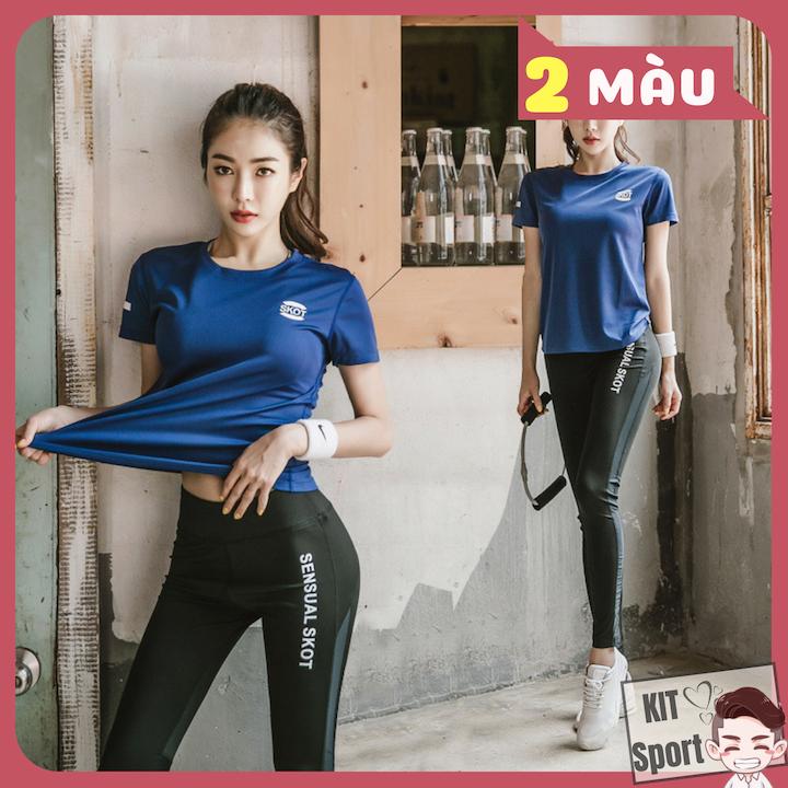 Bộ thể thao nữ Skoter - Cửa Hàng phân phối KIT Sport - Hàng nội địa Trung(Women T-Shirt,Women Short,Set đồ tập quần áo gym, thể dục,thể hình, Yoga, Aerobic,Zumba Fitness)