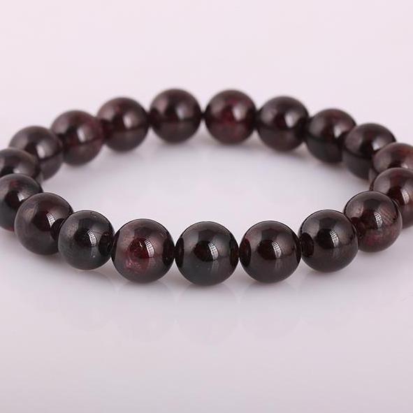 vòng tay ngọc hồng lựu 10ly