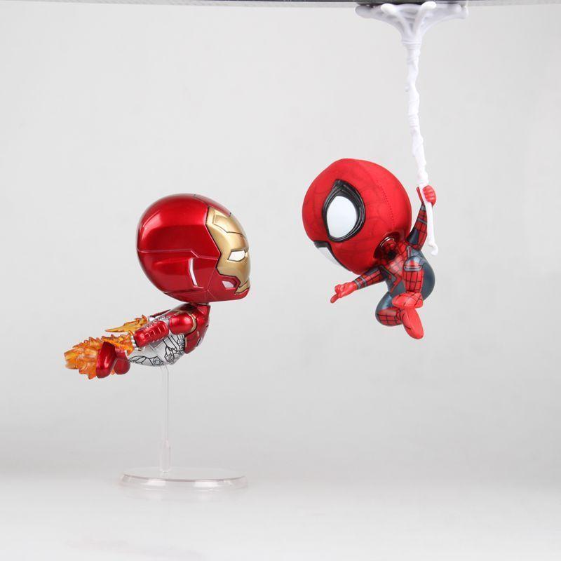 Mô hình Spiderman và Iron Man