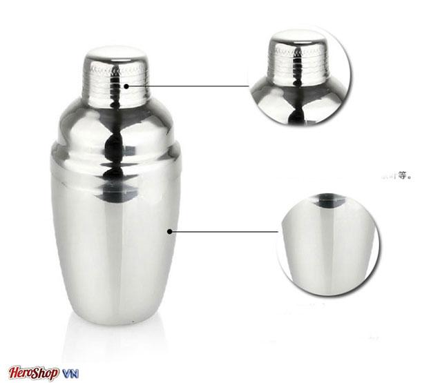 Bình Lắc Cocktail Shaker 530ml Inox Dày Pha Chế Trà Sữa , Cocktail , Cafe