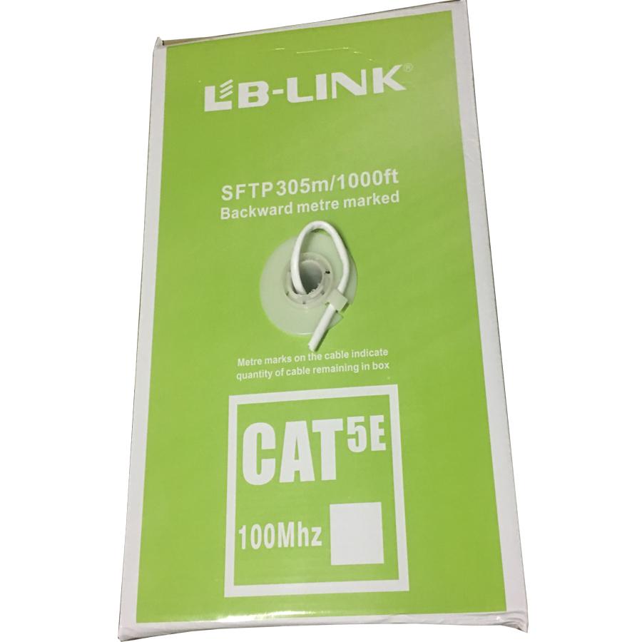 Cuộn dây mạng Cat 5E SFTP LB-LINK  Botroom bọc bạc chống nhiễu( dây màu trắng )