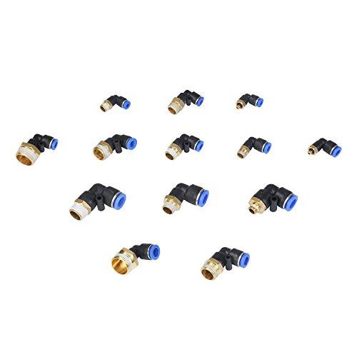 10 đầu nối nhanh khí nén góc PL 6-01 dây hơi 6 mm ren 1/8 10mm