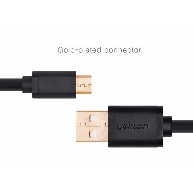 Cáp USB 2.0 TO micro USB dài 3m mạ vàng Ugreen 10839