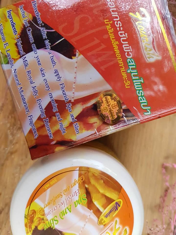 01 Hộp Kem Massage Mỡ Bụng Flourish Thái Lan 500ml