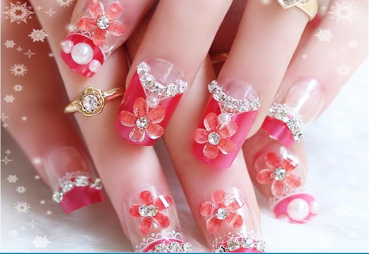 Hạt trai tròn gắn nail nhiều size nhiều màu