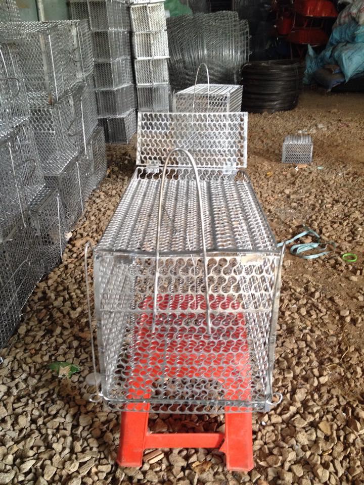 BẪY LỒNG CHUỘT SẮT Cỡ To dài 29cm