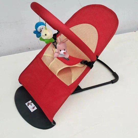 GHẾ RUNG GHẾ NHÚN CHO BÉ TẶNG KÈM ĐỒ CHƠI LOẠI LƯỚI DÀY