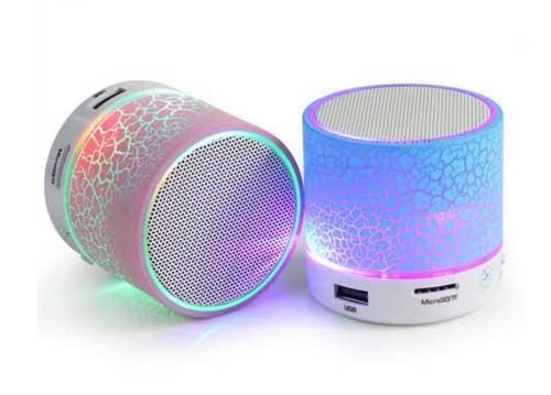 [HCM]Loa Bluetooth Mini HD-600 nghe nhạc hay có đèn Led