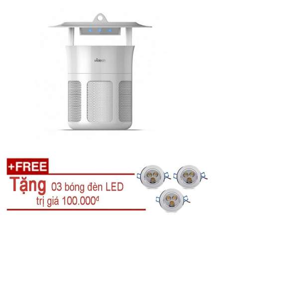 Đèn bắt muỗi và diệt côn trùng UV Hàn Quốc (Tặng kèm 03 bóng LED trần 3W)