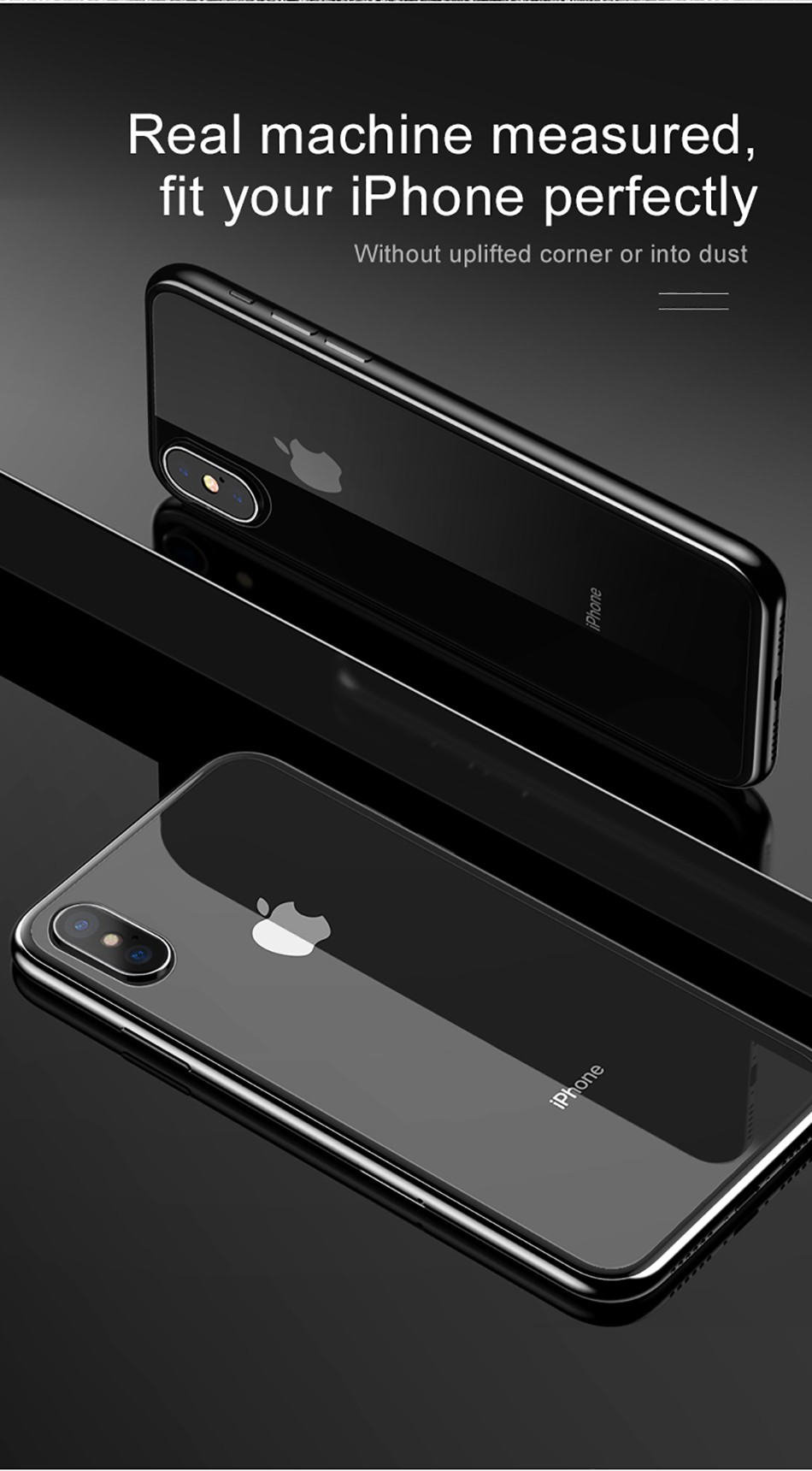 Miếng Dán Cường Lực Mặt Sau Cho iPhone XS Max - Trong suốt
