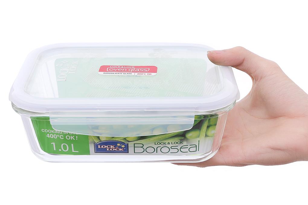 HỘP THỦY TINH CHỮ NHẬT LOCK&LOCK LLG445 1000ML