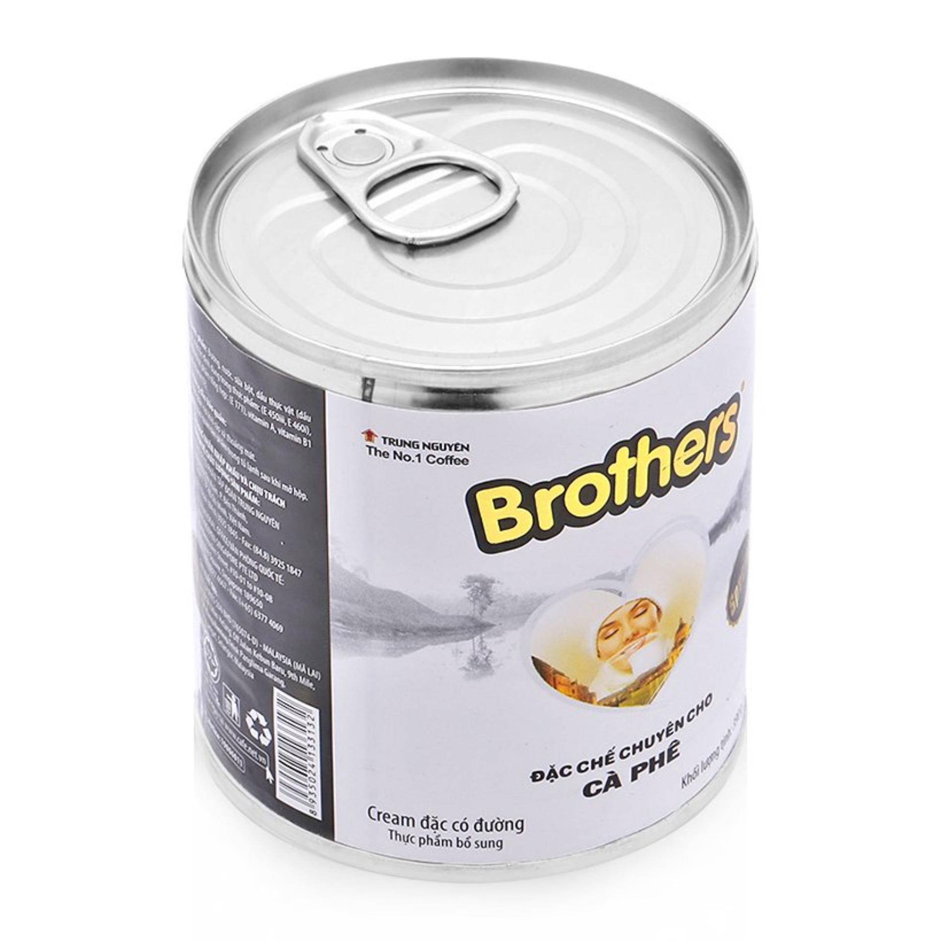 Combo 5 lon Sữa đặc chế Brothers Trung Nguyên cà phê