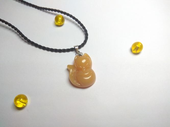 Dây chuyền hồ ly thạch anh 3 đuôi ( nhiều màu)