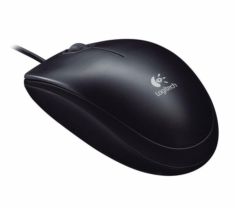 Chuột máy tính LOGITECH B100 OPTICAL (Đen) Chính Hãng