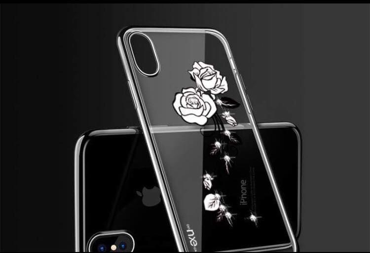 [HCM]Ốp lưng iPhone X hoa văn đính đá mẫu mới 2018