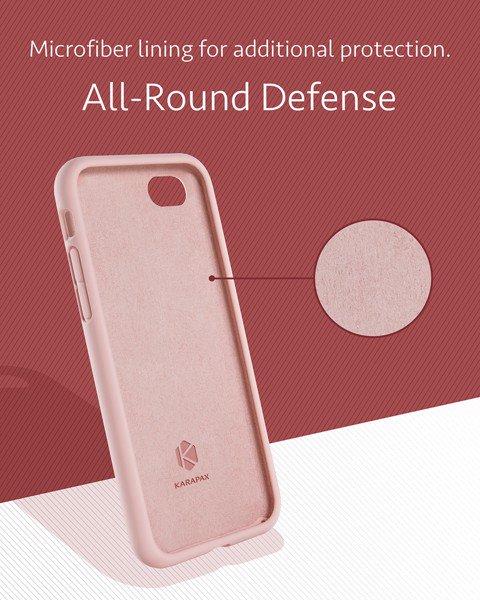 Ốp lưng Anker KARAPAX Silk cho iPhone 7/8 - Pink