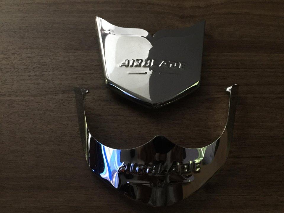 Bộ mỏ dè trước sau cho xe HONDA AIIR BLADE 2016-2019 (inox)