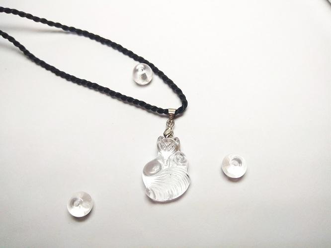 Dây chuyền mặt đá hồ ly 9 đuôi (Chọn màu theo ảnh)