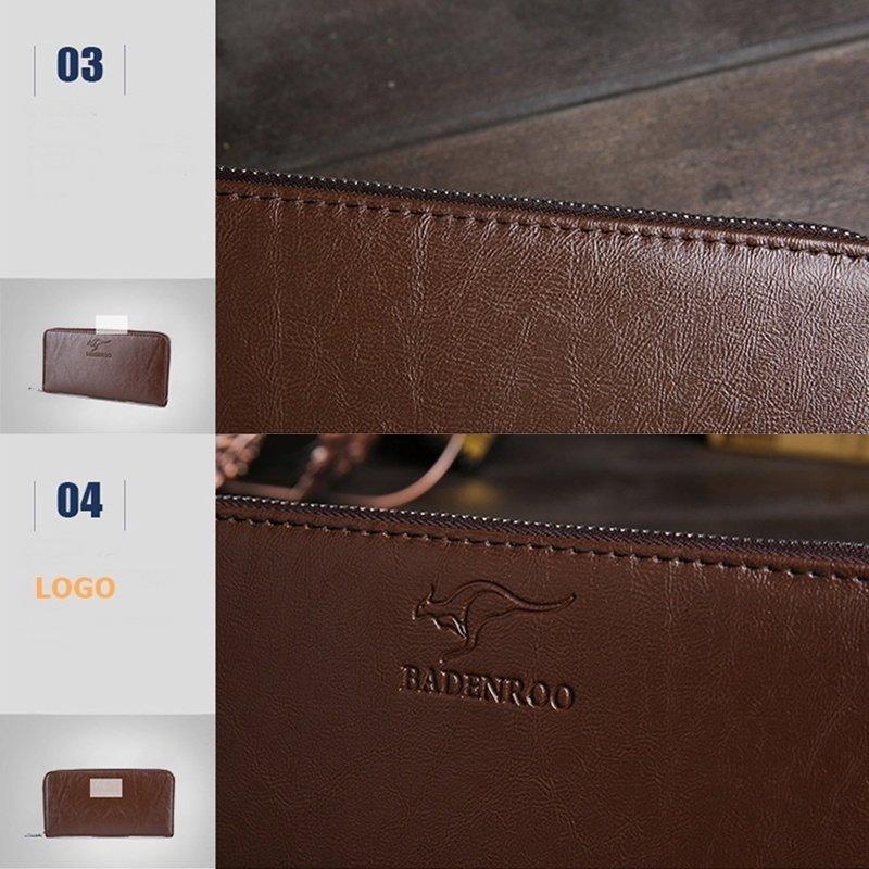 Men and women Long Wallet Leather Money Clip Fashion Card Holder VT 1009D