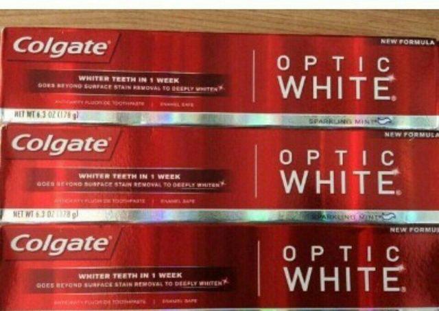 combo 3 tuýp kem đánh răng mỹ Colgate optic White 100gam
