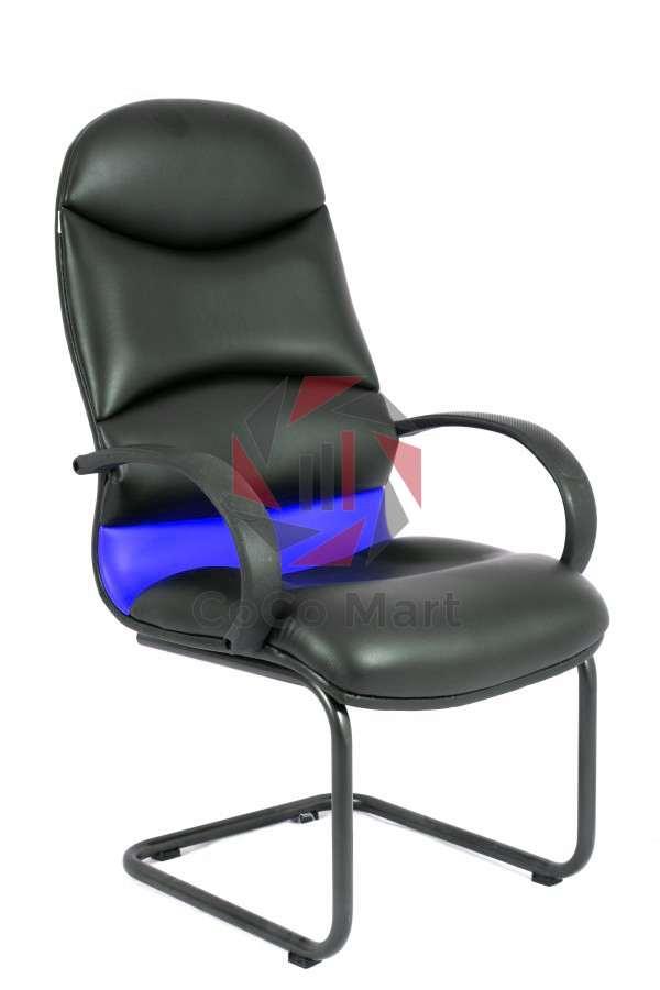 Ghế Phòng Họp lưng cao, Chân sơn tĩnh điện CoCoN3108 (Xanh) New Model