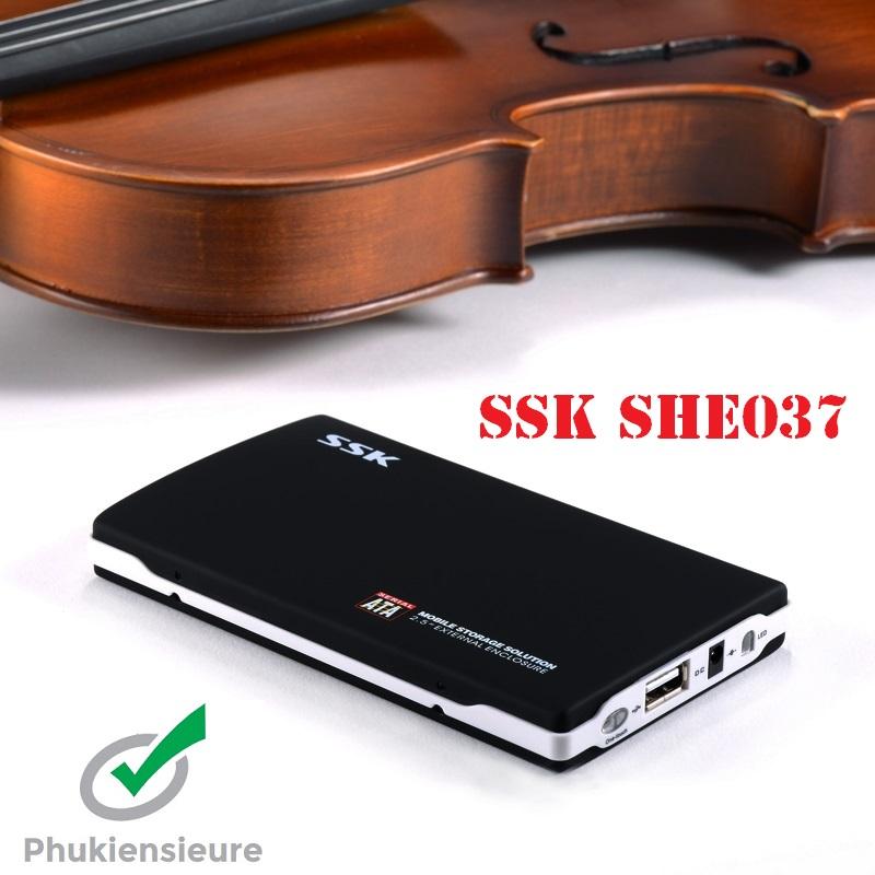 HDD Box Sata 2.5 SSK SHE037 (Đen)