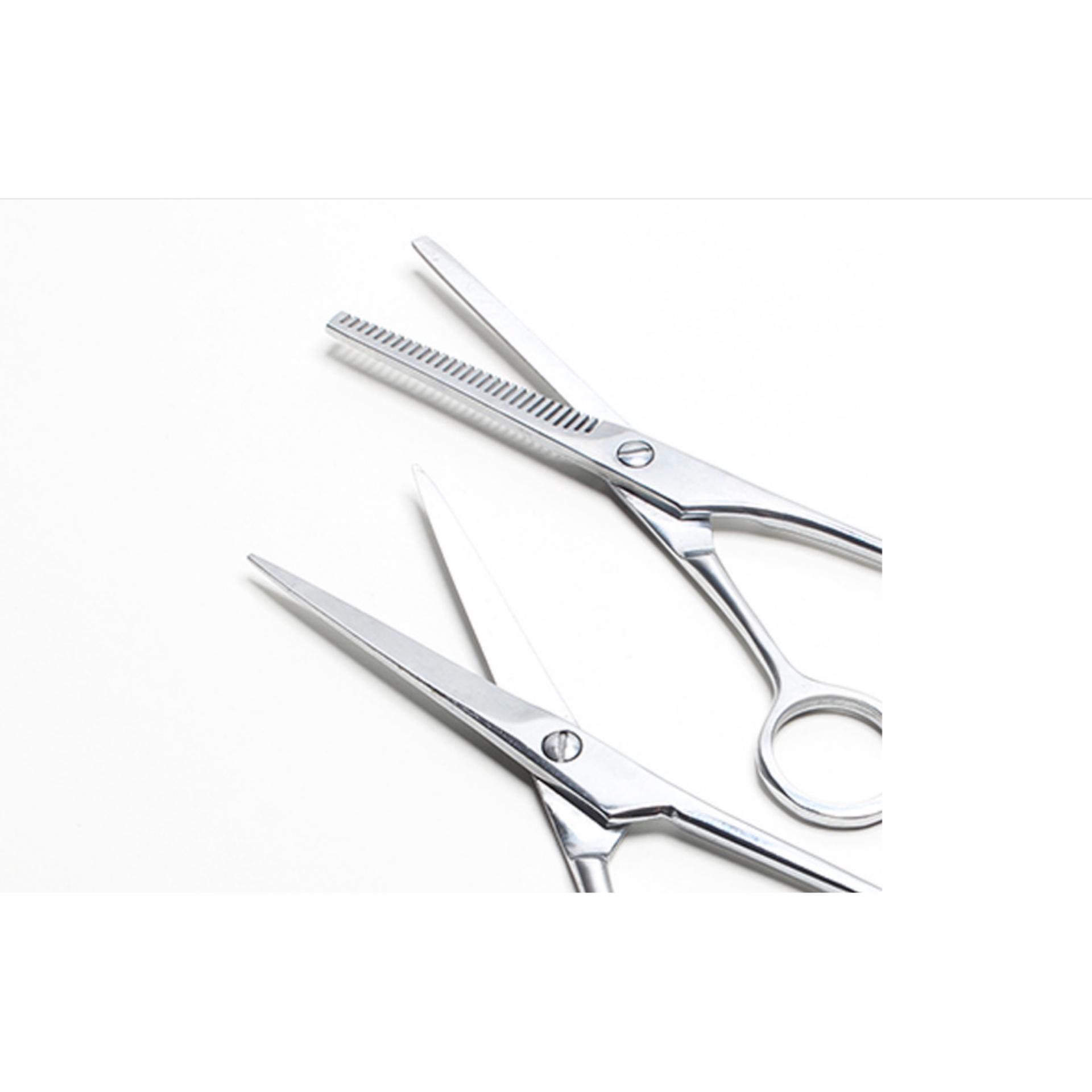 [HCM]bộ 2 kéo cắt và tỉa tóc thép không gỉ AC01