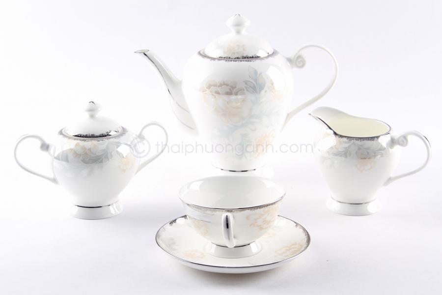 Bộ tách trà/ cafe 15 món Sứ Xương Royal Houseware 15784EL