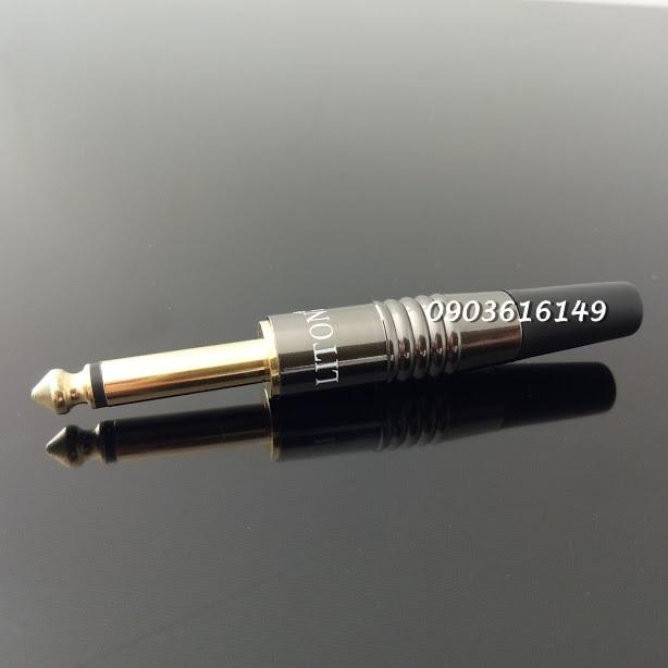Bộ 2 đầu hàn Jack 6ly Liton thẳng đen bóng