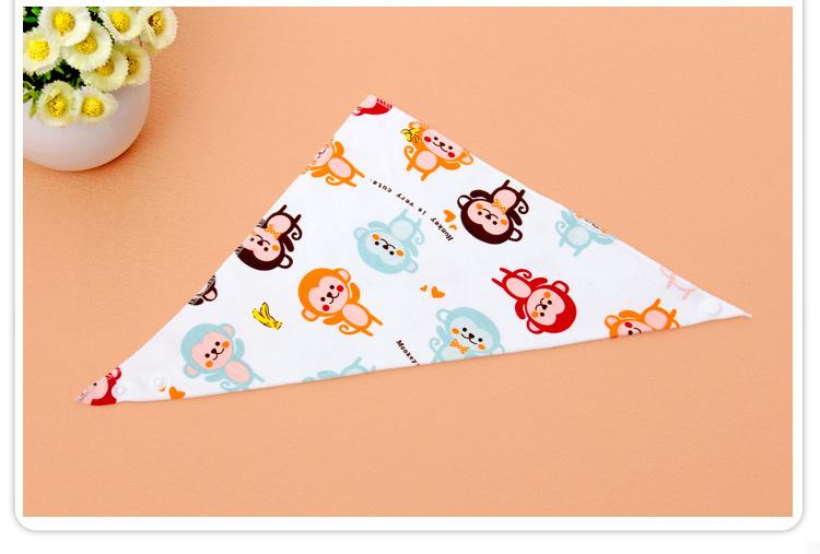 Combo 10 khăn yếm tam giác cúc bấm cho bé