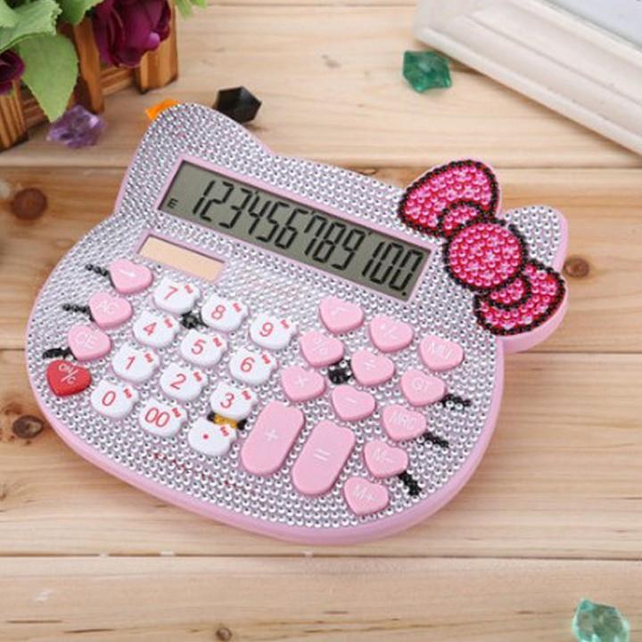 Máy tính tiền He.llo Ki.tty size lớn đính đá cao cấp