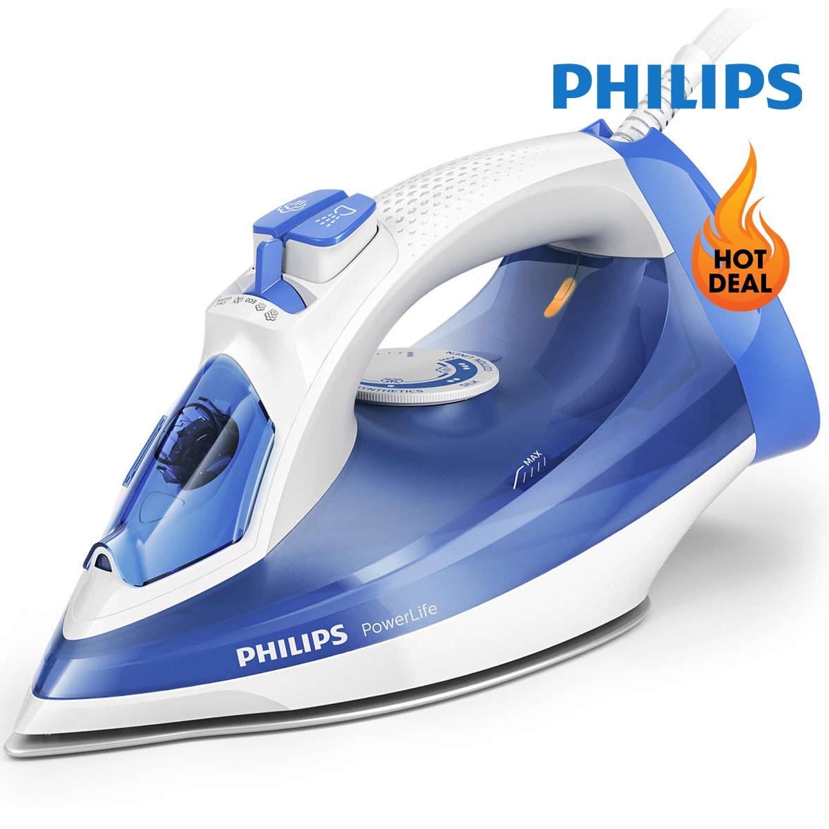 Bàn ủi hơi nước Philips GC2990 (Xanh phối trắng) - Hàng nhập khẩu